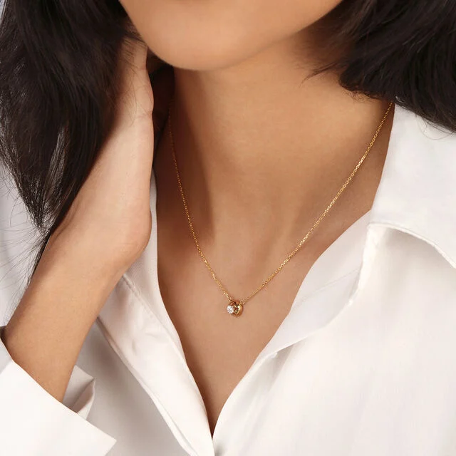 Starry Trails Studded Diamond 18KT Necklace